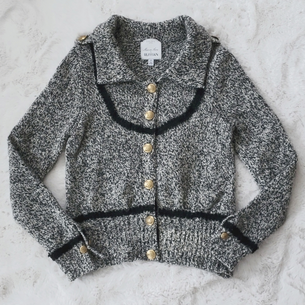 Mise en scene by Ruffian wool sweater cardigan size large